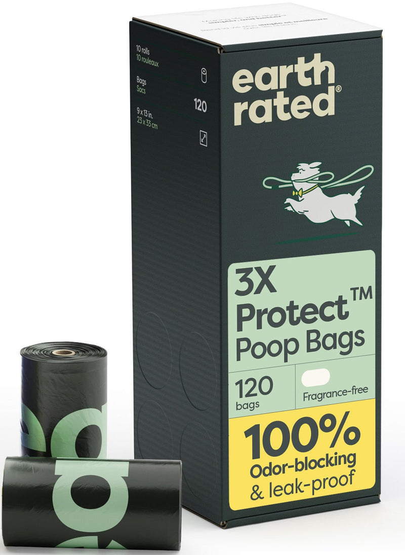 Odor-Blocking Dog Poop Bags Refill Rolls With 3X Protect Technology D0